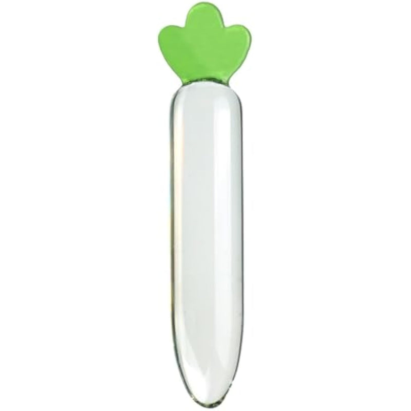 Glass Sex Toy,Crystal Butt Plug Vegetable And Fruit Shape Crystal Dildo Glass Pleasure Wand Butt Plug Clear Dildo G Spot Sex Toy For Beginners And Advanced Players(19Cm)