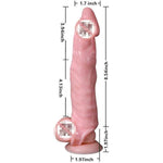 Extra Large Flesh Color Threaded Condoms Male Adult Lock Fine Sleeve 1 Pieces