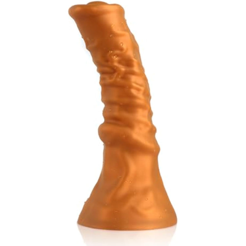 Silicone Anal Plug Soft Anal Dildo With Suction Cup Base Sex Toy For Anus Dilation For Men Women Couple Gold Xxxl 13.97 Inch