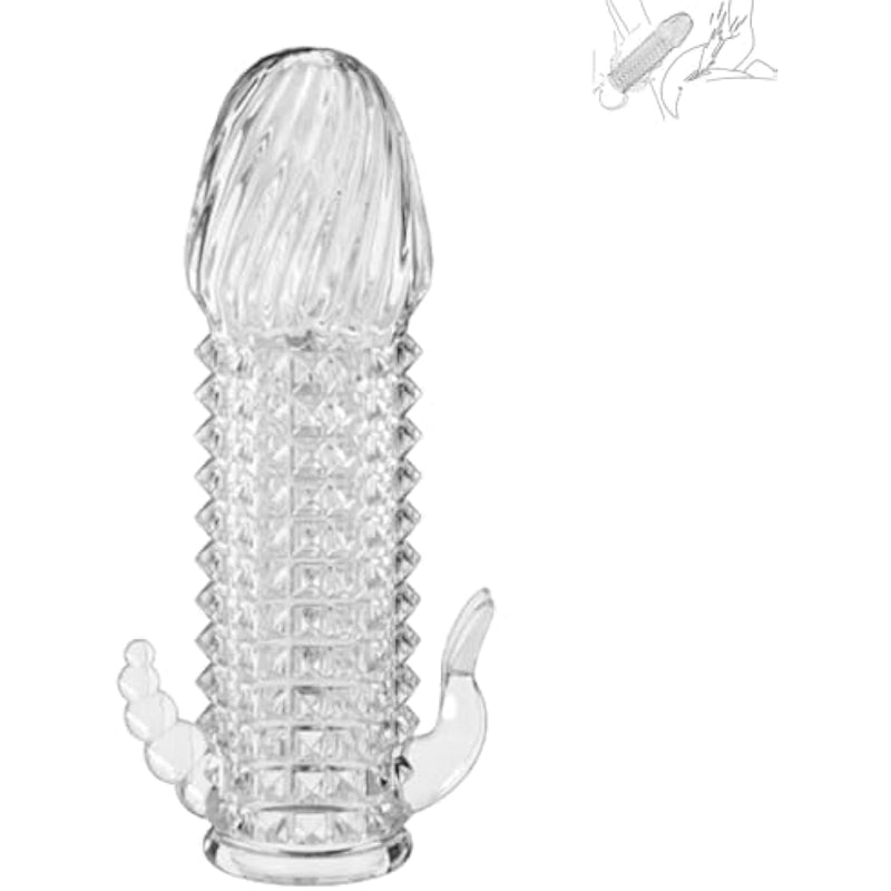 Penis Sleeve Cock Ring Adult Sex Toys, Penis Extender Penis Pump Male Sex Toy For Delay Ejaclation, Reusable Cock Sleeve Penis Enlargement Extension Sex Machine Adult Sex Toy Toys For Men Stronger