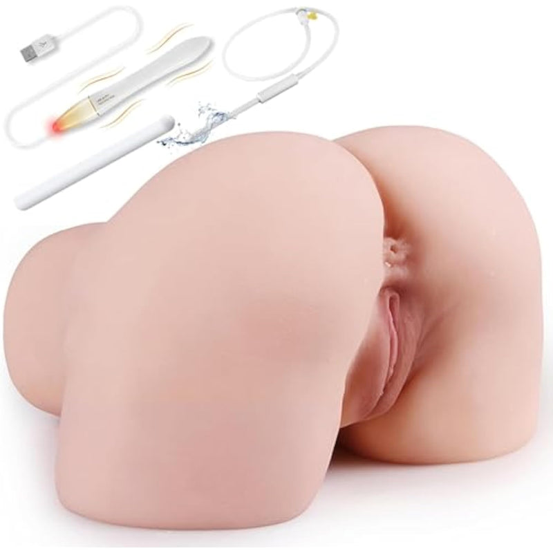 19.84Lb Sex Doll Male Masturbator,Anal Vagina Sex Stroker Realistic Big Butt Sex Dolls Pocket Pussy Ass Lifelike Sex Toys For Men Masturbation Adult Toys For Men’S Sex Orgasm(Heating&Drying Stick)