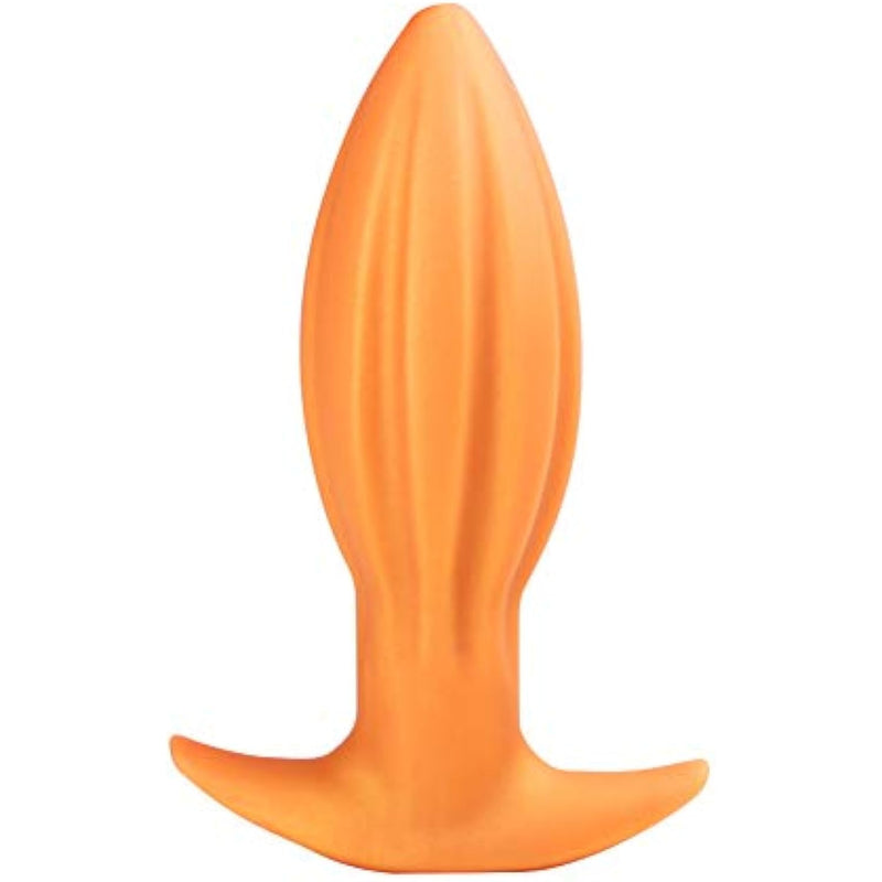 Ultral Soft Butt Plug, Flexible Liquid Silicone Anal Plug Prostate Massage G-Spot Stimulator Anal Trainer Kit For Beginner Advanced Players (M)