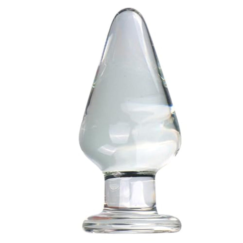 Glass Anal Plugs,Crystal Mushroom Butt Plugs Prostate Massage Sex Toys Crystal Butt Plug Personal Massage Expander Trainer Dildo Clear Mushroom Anal Dildos Prostate Massage For Men,Women