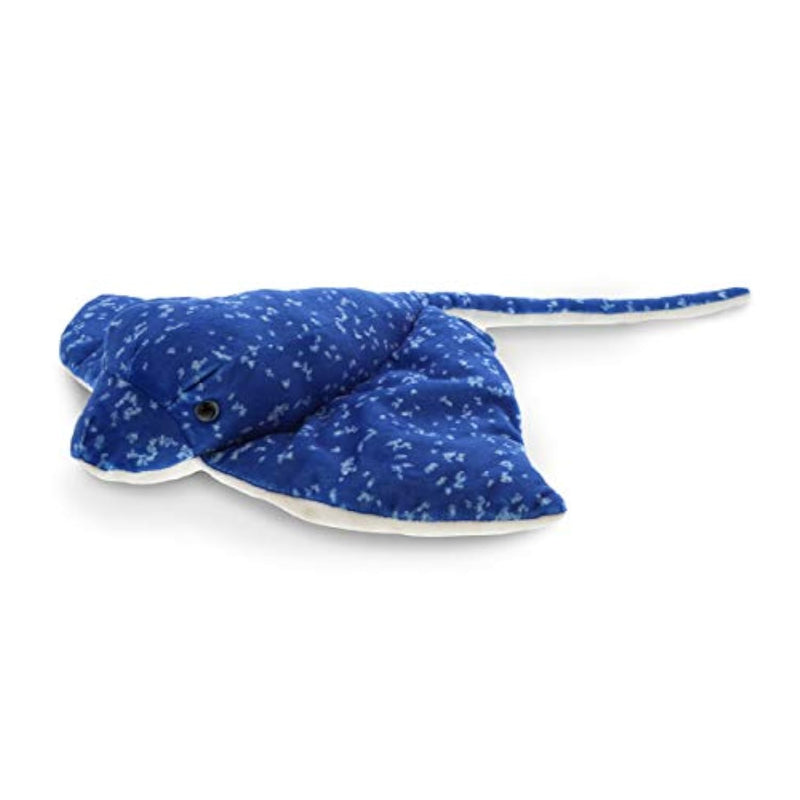 Spotted Blue Stingray Plush - Super Soft Stuffed Animal Stingray Toy, Wild Collection Ocean Plush Gift For Kids And Adults, Cute Sea Creature Stuffed Ray - 17 Inches