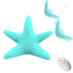 Silicone Starfish Wearable Vibrator with Wireless Remote Control for Clitoris and G-Spot Stimulation