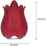 Vibrator Adult Sex Toy Rose Clit Tongue Licking - Clitoral Stimulator Pleasure Tool for Women Masturbation Clit Sexual Stimulation Masturbator