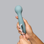 Caress Massager - Silicone Device Massager Wand - Clit Stimulation & Clitoris Suction - Waterproof - Female Wellness Deep Vibrations - 6”L