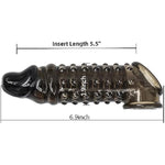 Penis Sleeve Enlarger, Grainy Cock Sleeve Extender Male Length Girth Extension Enhancer Delay Ejaculation Sheath Adult Sex Toy For Men Women Couples