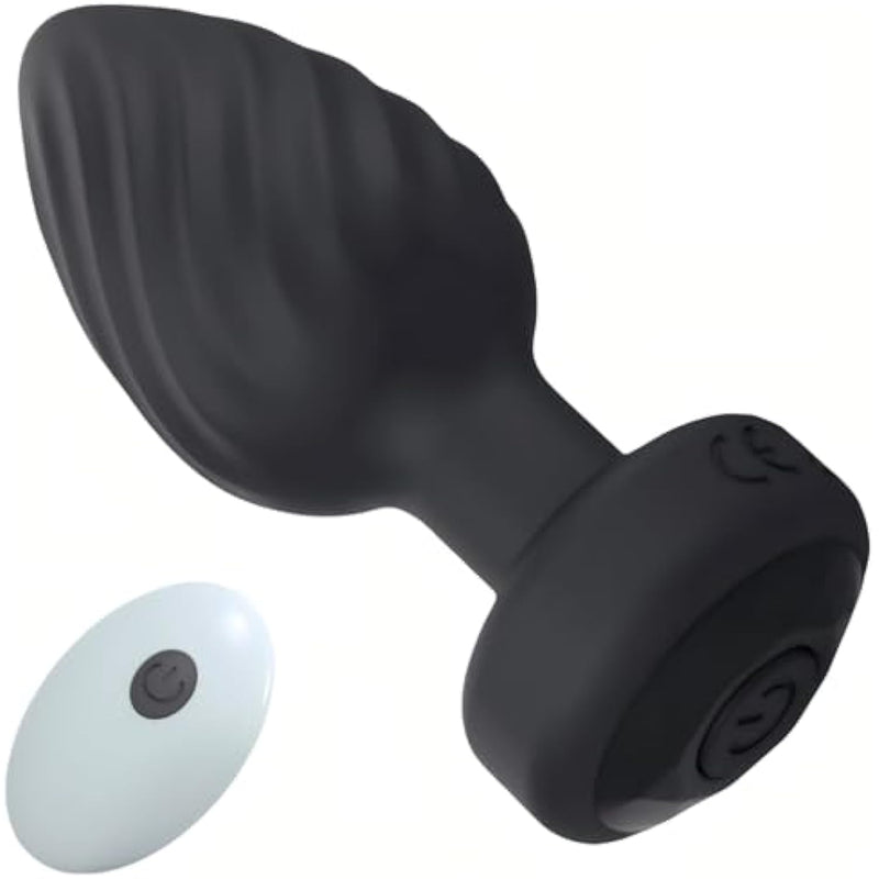 Wireless Remote Control Anal Plug – 10 Frequency Vibration, Rechargeable & Waterproof Adult Sex Toys For Men & Women, Butt Plug Prostate Massager With Ergonomic Design – Black