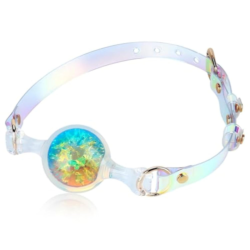 Ball Gag Silicone Mouth Gags Bdsm Restraints Muzzles Adjustable Strap Bondage Fetish Sex Toys For Women Men And Couples (S)