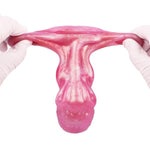 Anchor Silicone Mouth Gag With Adjustable Leather Strap Heterosexual Muscle Dildo Ballgag Sex Toy For Adult Couple Bdsm Games (Red)