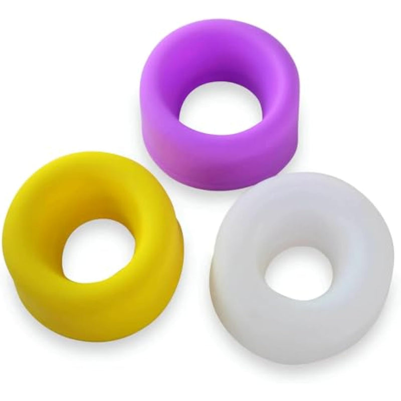 3Pcs Men Penis Pump Ring Silicone Penis Pump Sleeve Penis Extender Accessories - Penis Erection Enlarger Replacement Penis Girth Cock Pumps Back-Up Universal Pump Sleeve Sex Toy For Men