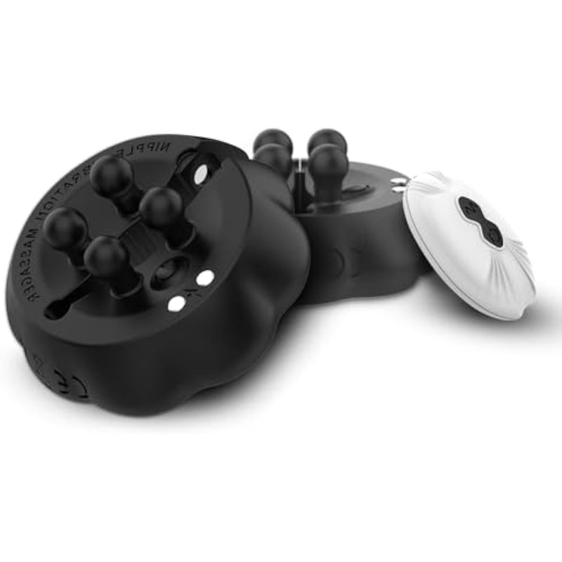 Magnetic Nipple Clamp Vibrator,Magnetic Snap Toys Nipple Design Sex Toys For Women Nipple Pleasure Toys With 10 Vibration Modes,Bdsm Female Wearable Adjustable Remote Control Vibrator For Lesbian