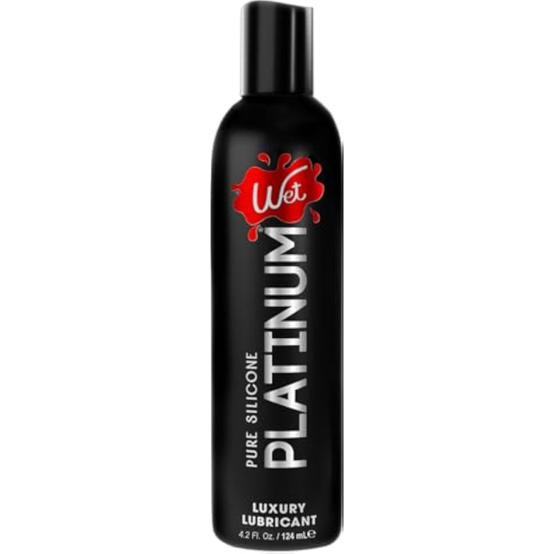 Platinum Silicone-Based Personal Lubricant | Ultra Smooth, Super Slick, Hypoallergenic, Long-Lasting Performance, Waterproof Formula| Lube For Men, Women & Couples, 4.2 Fl Oz