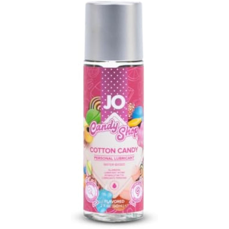 H2O Candy Shop Cotton Candy Flavored Lubricant, Water Based Sugar Free Lube For Men, Women And Couples, 2 Fl Oz