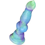 Fantasy Knotted Small Size Unique Multi-Color Soft Silicone Knotty Dog Dildo Anal Plug With Knot For Men Women Couple Beginners With Suction
