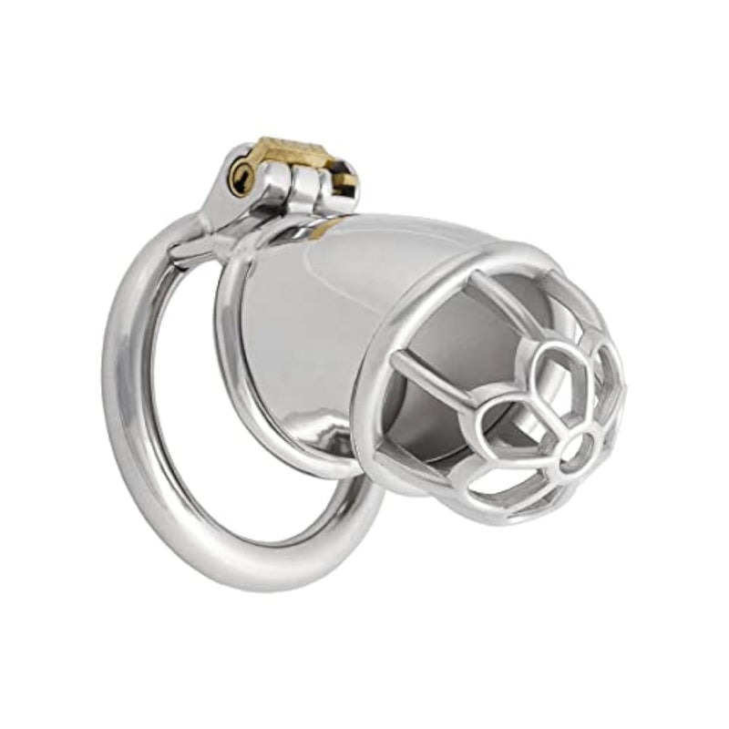 Chasity Cage For Men Metal Chastity Device Breathable Male Abstinence Chastity Lock Cock Cage Penis Cage Prevent Erection Toy J1755 55Mm