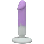 Silicone Realistic Dildos Anal Plug Training Cute Small Anal Dildos Sex Toys With Strong Suction Gradient Color Realistic Penis Anal Sex Toys For Women Men Couple Beginners Slim Anal Toys (L)
