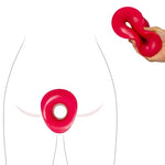 Super Big Hollow Anal Butt Plugs:Hollow Tunnel Liquid Silicone Anal Trainer