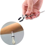 Red Nipple Clips Clamps And Nipple Suckers For Women/Men Adjustable Pressure Breast Clamps Stainless Steel Non Piercing Nipple Rings Decorative Clip Adult For Pleasure Toys