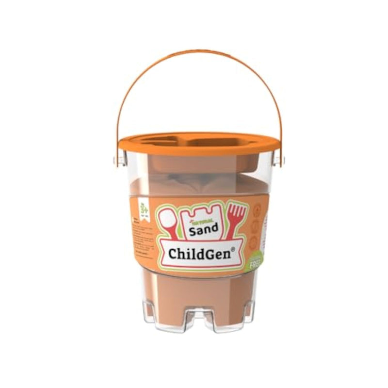 1.1 lb Orange Sensory Sand for Kids, Non-Toxic Soft Play Sand for Creative Activities