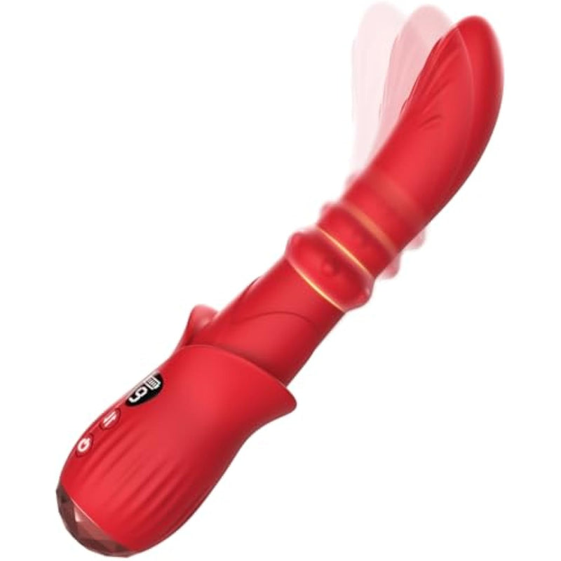 Powerful G Spot Vibrator, Led Display Adult Toy Dildo With 9 Come-Hither & Vibrating & Up-Down Sliding Modes, Silicone Finger Vibrators For Women Clitoral Anal Stimulation (Placit)