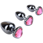 3 Pcs Butt Plugs Anal Trainer Kits For Women Vaginal Stimulation G Spot Massage Anus Dilator Stainless Steel Anal Sex Toys