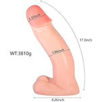 17.3 Inch Huge Reaiistic Dildo Influential Sex Toy For Women Beige