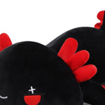 Plush Axolotl Toy Plush Pillow Axolotl Stuffed Animal Toy Cute Plushies Kids Plush Toy Pillow(Black,30Cm/11.8In)