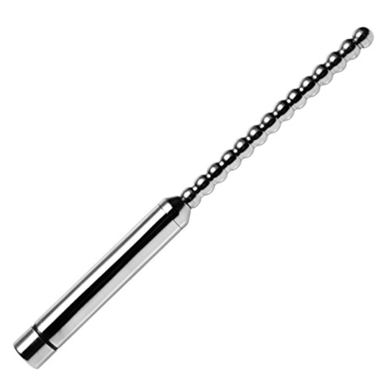 Stainless Steel Urethral Beaded Sound with Vibration Functionality