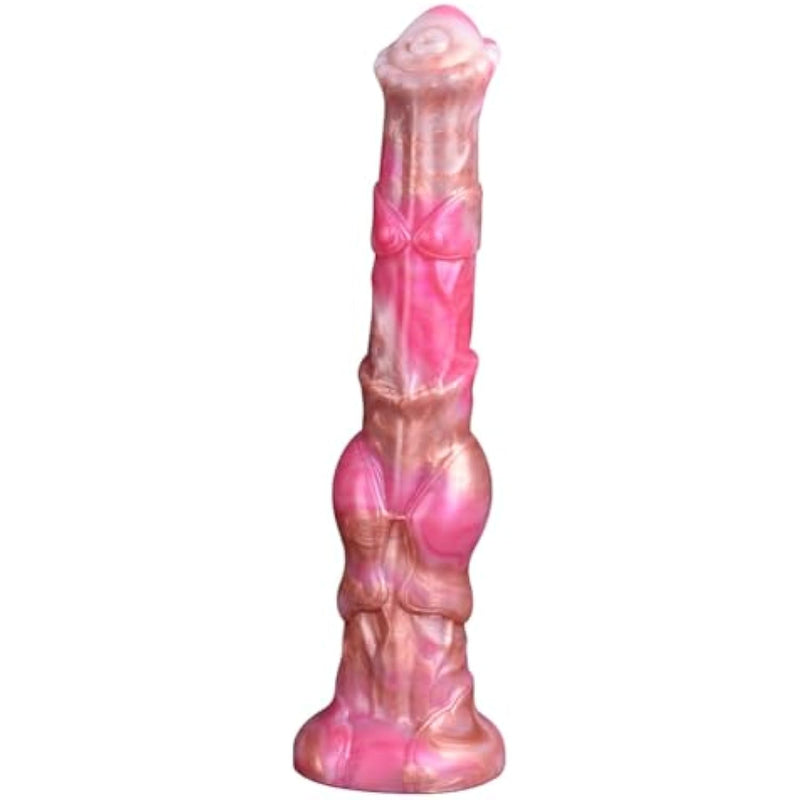 Realistic Long Horse Dildo,11.81 Inch Giant Long Knot Dildo Silicone Pink Monster Dildos With Suction Cup Extra Large Xxl Dildo Toys G-Spot Massage Dildos Thick Dildos For Women And Couples