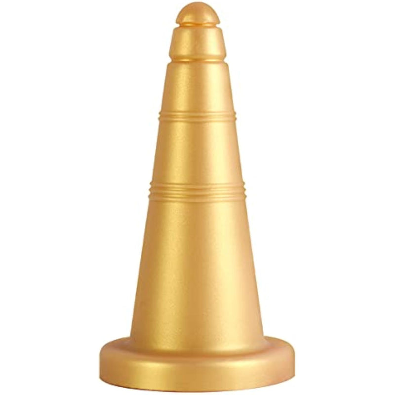 Super Soft Liquid Silicone Anal Plug Ice Cream Cones Exterior Design Adult Toy Vaginal Massage Prostate Stimulation Double Use Butt Plug For Man Woman Couple Masturbation Dildo Sex Toy (L)