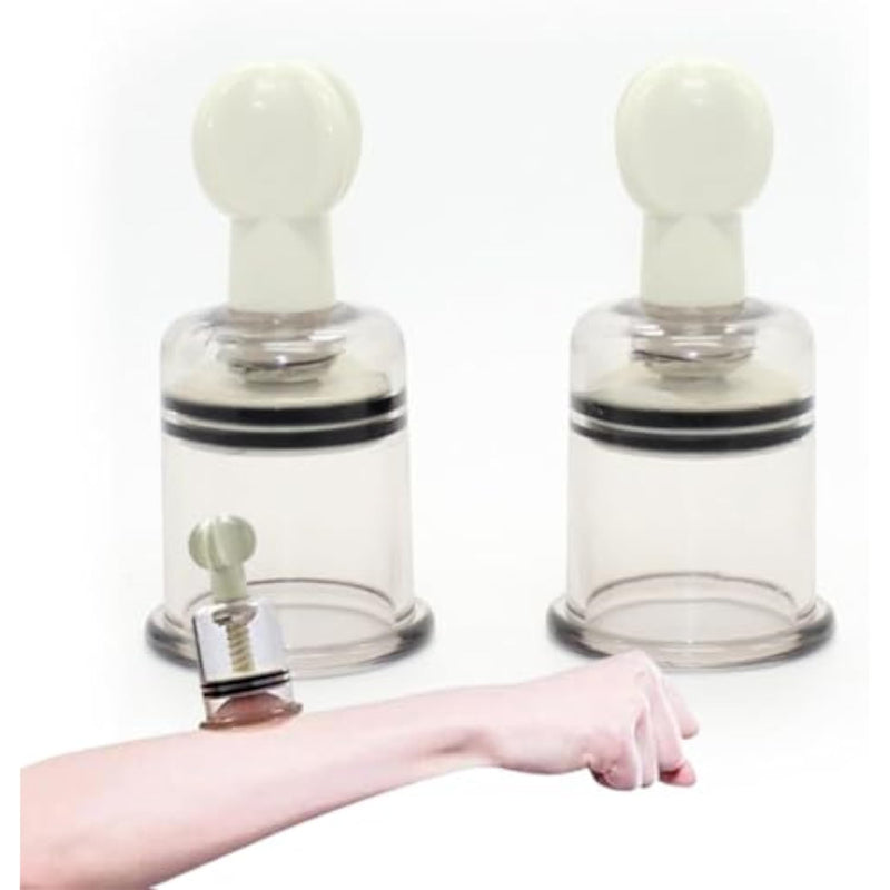 6 Size Vacuum Twist Nipple Cupping Sucker Breast Suckers Clamp Vagina Pump No-Pump Suction Cup Enhancer Suction Cup (7.3Cm(2.88Inch))