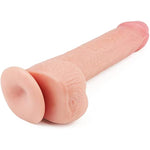 Realistic Foreskin Dildo, 9 Inch Soft Dual Density Strap On Dildo, Sliding Skin Dildo Anal Dildo With Strong Removable Suction Cup, Compatible With Strap-On Harness, Adult Sex Toys