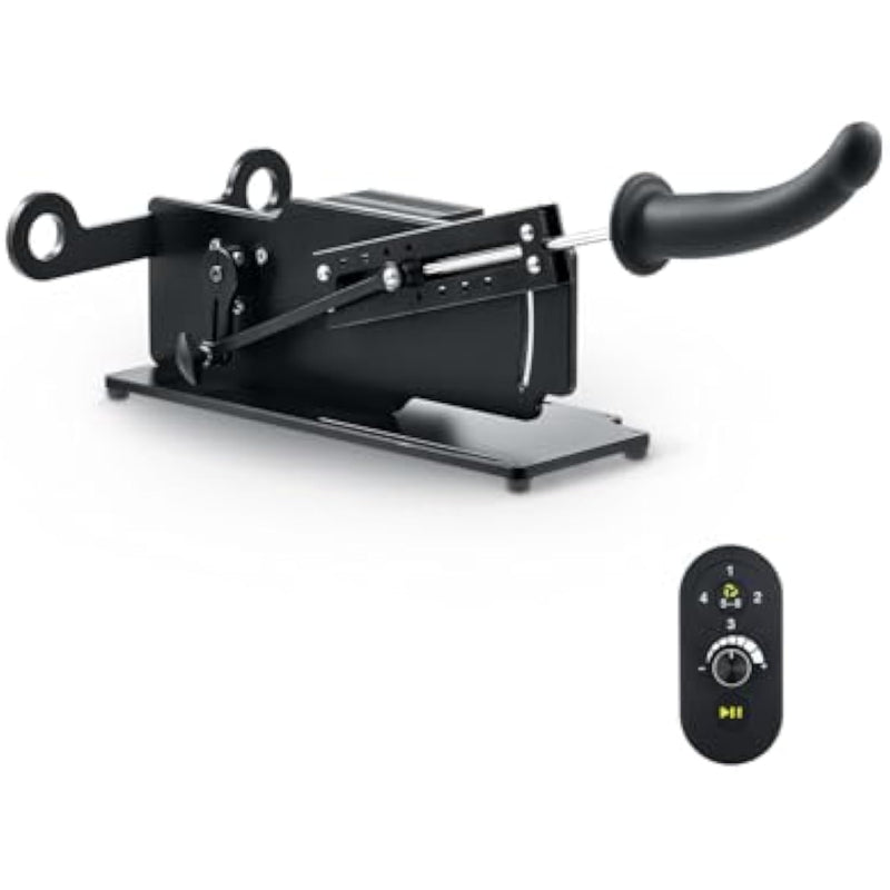 Automatic Sex Machine, Adjustable Masturbation Thrusting Machine With Realistic Dildo, Hands-Free Thrusting Dildo Machine With Quick Air, 3Xlr Connector, Love Machine For Men Women Couples Black