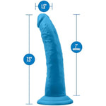 Neo Elite Adult Sex Toy 7.5" Luxury Realistic Dildo, 1.5" Thick Shaft, Silicone Sensa Feel Dual Density Ultra Silk Anal Pegging Strap On Harness Compatible Suction Cup, Hands Free Play