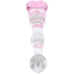 Crystal Glass Pleasure Wand Dildo Penis G-Spot Stimulation Female Masturbator (Heart)