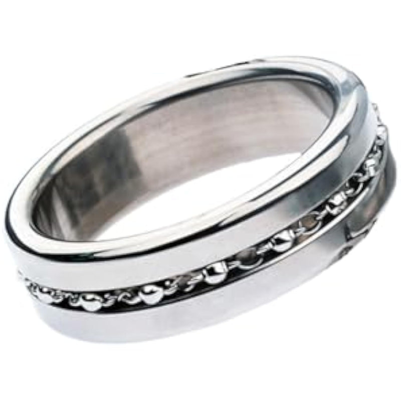 Penis Ring Metal Bead Chain Penis Ring Men'S Lace Ring Sex Toy Bondage Cock Ring Male Exercise Delay Ring