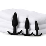 Silicone Butt Plug Set, 3 Pcs Wearable Flared Base Anal Trainer Anal Plug For Prostate Massage Unisex Adult Anal Toy For Beginner Advanced Users