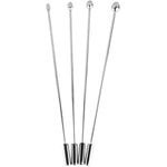 Urethral Sound 4Pcs Beaded Tip Urethral Plug Beginners Kit Set Urinary Dilator Prostate Stimulation Stainless Steel Urethra Masturbation Rod L