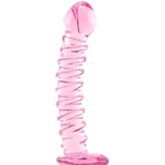 Icicles No.28 Glass Dildo With Lube 1Oz | Harness Compatible Strap-On | G-Spot Dildos | Glass Sex Toys | Prostate Massager