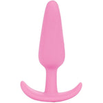 Doc Johnson Mood - Naughty 1 - Silicone Anal Plug - Small - 3.3 in. Long and 0.8 in. Wide - Tapered Base for Comfort Between The Cheeks - Small - Pink