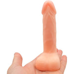 Silicone Realistic Mini Dildo, Beginner Anal Plug, 4.5 Inch Lifelike Realistic Dildo Mini Penis Sex Toy for Women Men Vaginal G-spot and Anal Play