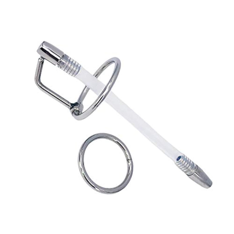 4.2 Inches Urethral Sounds Male Stimulate Penis Plug Dilator Masturbation Rod With Tube