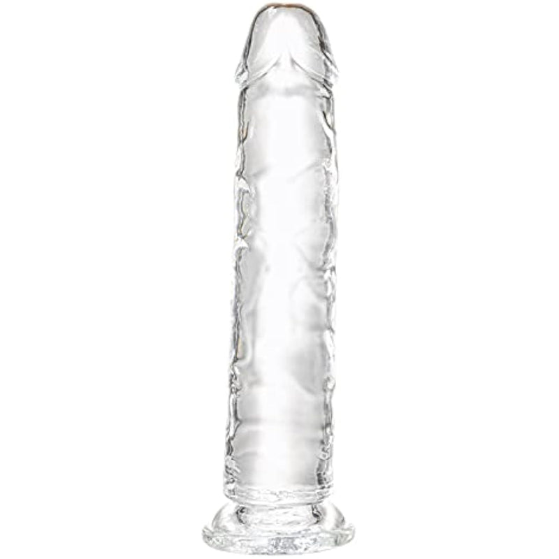 Realistic Dildo 7.1 Inch, Clear Dildo With Strong Suction Cup For Hands-Free Play, Soft Material Adult Sex Toys For Beginner And Couple