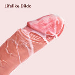 2.75" Diameter Huge Dildo, 13.4 Inch Big Dildo Dual Density Silicone Long Dildos With Suction Cup, Realistic Dildos For G Spot And Anal Play, Thick Penis Sex Toys For Women Men Couples