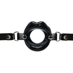 Silicone Open Mouth Gag Sex Toys Sm Bondage Open Gag Adjustable Strap Mouth Gags Bondage Toys For Women Men Couples Lover Bdsm Fetish Restraint Opening Gag Sexy Gag (Black)