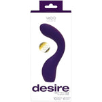 Desire G-Spot Vibrator, Rechargeable Waterproof Adult Sex Toy For Women, 10 Vibration Modes, 6 Intensity Levels, Silicone Vibe (Purple)