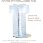 Clear Extended Men'S Penis Pump Sleeve Dildo Sleeve Realistic Vaginal Sleeve Male Enhancement Replacement Sealing Cap Extended Pump Cover Thickened Pocket Pocket Cat