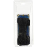 Doc Johnson Japanese Bondage Rope - Soft Cotton Rope - Gentle on the Skin - 32 Feet of Rope - Black